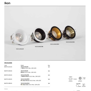 VK Light Spot rotund IKON 1XGU10 negru-bronz sau negru-auriu IP20 aluminiu - Img 4