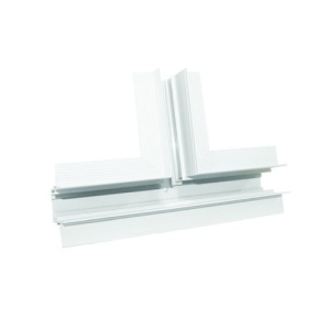 Element conectare tip T șină magnetică trimless albă