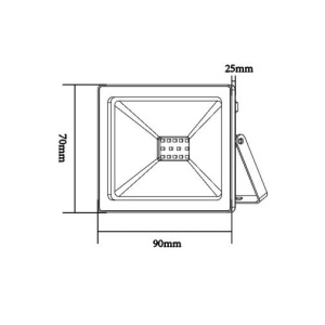 Aca Lighting - Proiector LED de Exterior 10W IP66 3000/4000 sau 6000K Alb sau Negru - Img 2