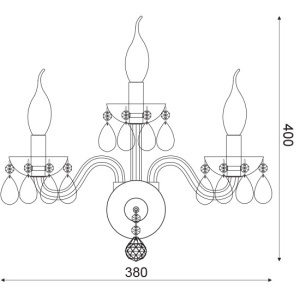 APLICA ACA LIGHTING BLK82043WWC METAL CROM ALB E14