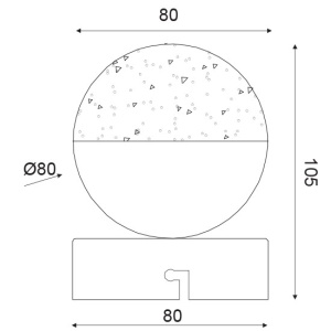 CORP ILUMINAT ACA LIGHTING MC3001LEDA CROM ACRIL LED