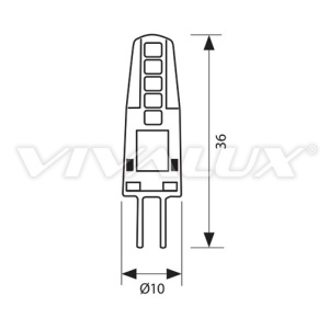 Bec Vivalux - NOVA LED 2W G4 alb-cald - Img 2
