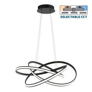 Candelabru LED MAREA LED 60W Auriu/Negru/Crom CCT Switch 3000K/4000K/6000K - Img 2