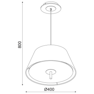 CORP SUSPENDAT ACA LIGHTING ZM16403PLW METAL TEXTIL ALB MDF LEMN DESCHIS E27