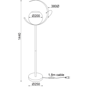 CORP ILUMINAT ACA LIGHTING DCR17501F METAL AURIU LUCIOS ALB PERLAT STICLA E27