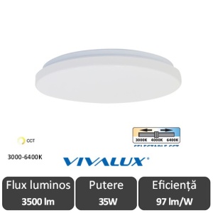 Plafonieră LED Vivalux KARINA 35W Albă CCT