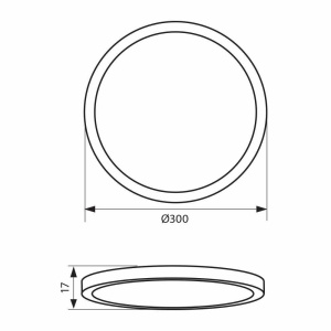Plafonieră LED Vivalux NEBULA Negru sau Crom CCT 12-18-24W - Img 2