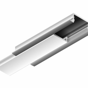 Profil aluminiu încastrat BASELYTE-10 LOW-IN, aluminiu neanodizat, lungime 2m