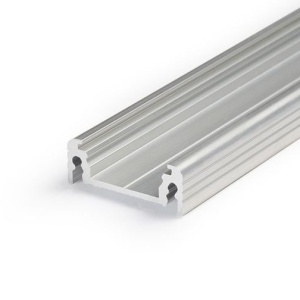 Profil LED aparent SURFACE 14, aluminiu neanodizat, lungime 2m