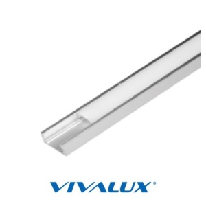 Profil LED aparent, tip S2M, aluminiu, lungime 2m