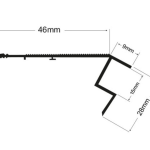 Profil LED de trepte tip A210, pentru montaj aparent, lungime 2m - Img 2