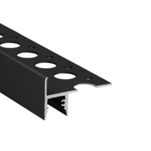 Profil LED de trepte UP-TILE10, negru, lungime 2m