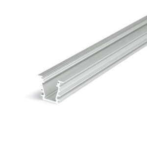 Profil LED încastrat DEEP 10, aluminiu neanodizat, lungime 2m
