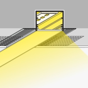 Profil LED încastrat VARIO 30-05, alb, lungime 2m - Img 3