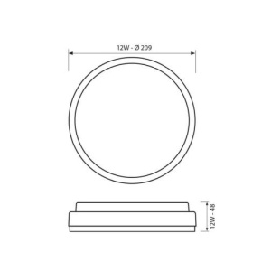 Vivalux ELLIS R Led 12W IP54 4000K Alb sau Negru - Img 4