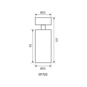 VIVALUX Spot Rotund reglabil SP705 1XGU10 alb sau negru - Img 2