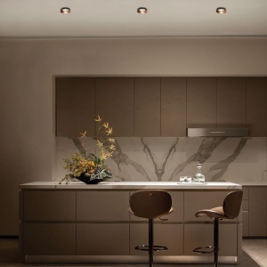 VK Light Spot rotund IKON V2 1XGU10 negru-bronz sau negru-auriu IP20 aluminiu - Img 4