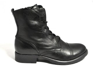 Ghete negre piele naturala Sarah