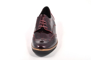 Pantofi bordeaux Jovisa, din piele naturala - Img 4