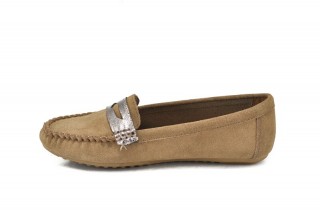 Pantofi crem din piele naturala Ivone - Img 5