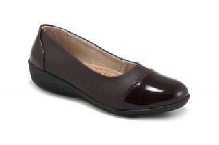 Pantofi maro cu varf de lac Celia DP44 - Img 4