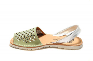 Sandale Avarca Erin green, piele naturala DS152 - Img 2