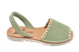 Sandale Avarca Lexie green, piele naturala - Img 3