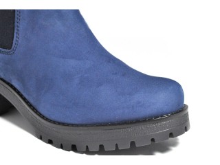Botine albastre piele naturala Nora DB4 - Img 6