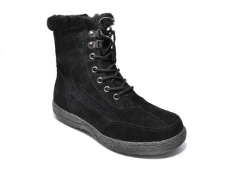 Ghete negre piele naturala DG1