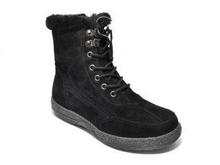 Ghete negre piele naturala DG1