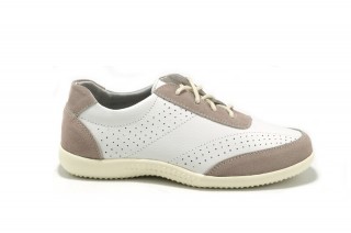 Pantofi albi din piele naturala TOPWAY DP9 - Img 4
