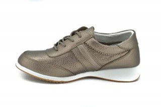 Pantofi aurii din piele naturala Lorena DP55 - Img 4