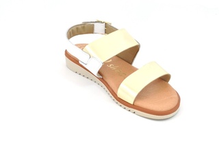 Sandale alb - aurii In shoes, din piele naturala - Img 4