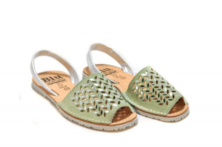 Sandale Avarca Erin green, piele naturala DS152