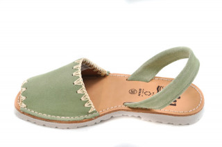 Sandale Avarca Lexie green, piele naturala - Img 4