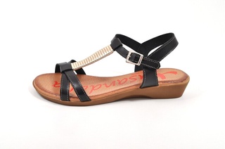 Sandale negre Xusandalia din piele naturala DS16