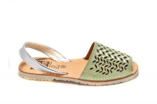 Sandale Avarca Erin green, piele naturala DS152 - Img 3