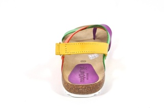 Sandale multicolore Morxiva, din piele naturala DS84 - Img 6