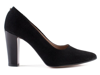 Pantofi negri din piele naturala M Shoes DP29 - Img 2