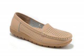 Pantofi bej din piele naturala TOPWAY DP1 - Img 4