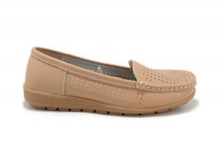 Pantofi bej din piele naturala TOPWAY DP1 - Img 5