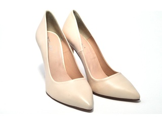 Pantofi crem din piele naturala Ehya DP26 - Img 5