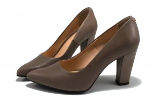 Pantofi maro din piele naturala DP43