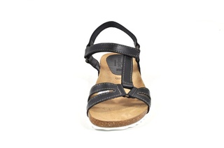 Sandale negre Morxiva, din piele naturala DS45 - Img 3