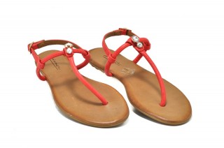 Sandale rosii piele naturala Berta - Img 2
