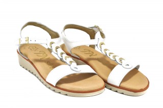 Sandale albe In shoes, din piele naturala - Img 2