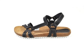 Sandale negre Morxiva, din piele naturala DS45 - Img 5