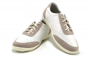 Pantofi albi din piele naturala TOPWAY DP9 - Img 2