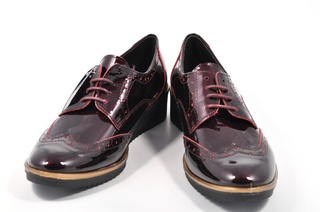 Pantofi bordeaux Jovisa, din piele naturala - Img 2