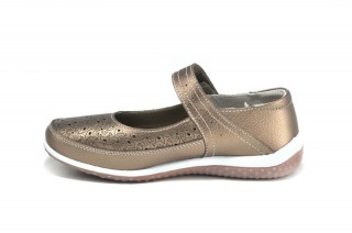 Pantofi casual auriu bronz din piele naturala Evita DP67 - Img 4